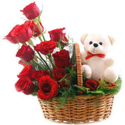 Cute Teddy Love - YuvaFlowers