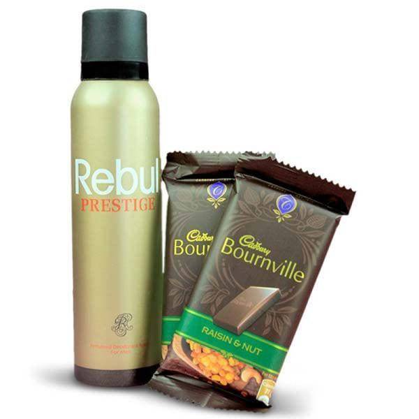 Delicious Chocolates and Deo Hamper - YuvaFlowers