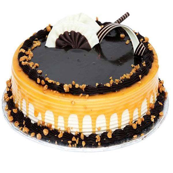 Delightful Caramel Chocolate Cake 1 kg - YuvaFlowers