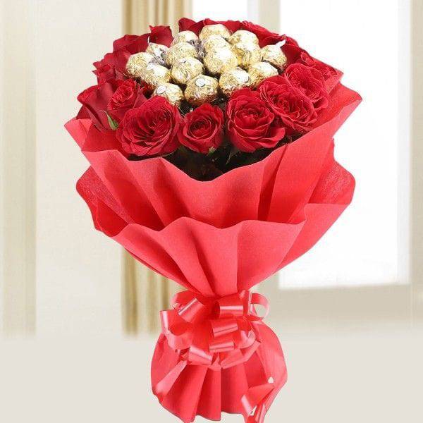 Delightful Ferrero Rocher Bouquet - YuvaFlowers