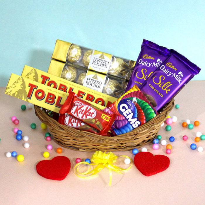 Delightfully Rich Chocolate Hamper - YuvaFlowers