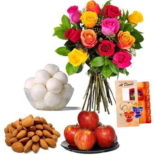 Diwali Sweets and Dryfruits Wishes - YuvaFlowers