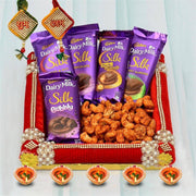 Dry Fruits and Chocolates Thali - YuvaFlowers