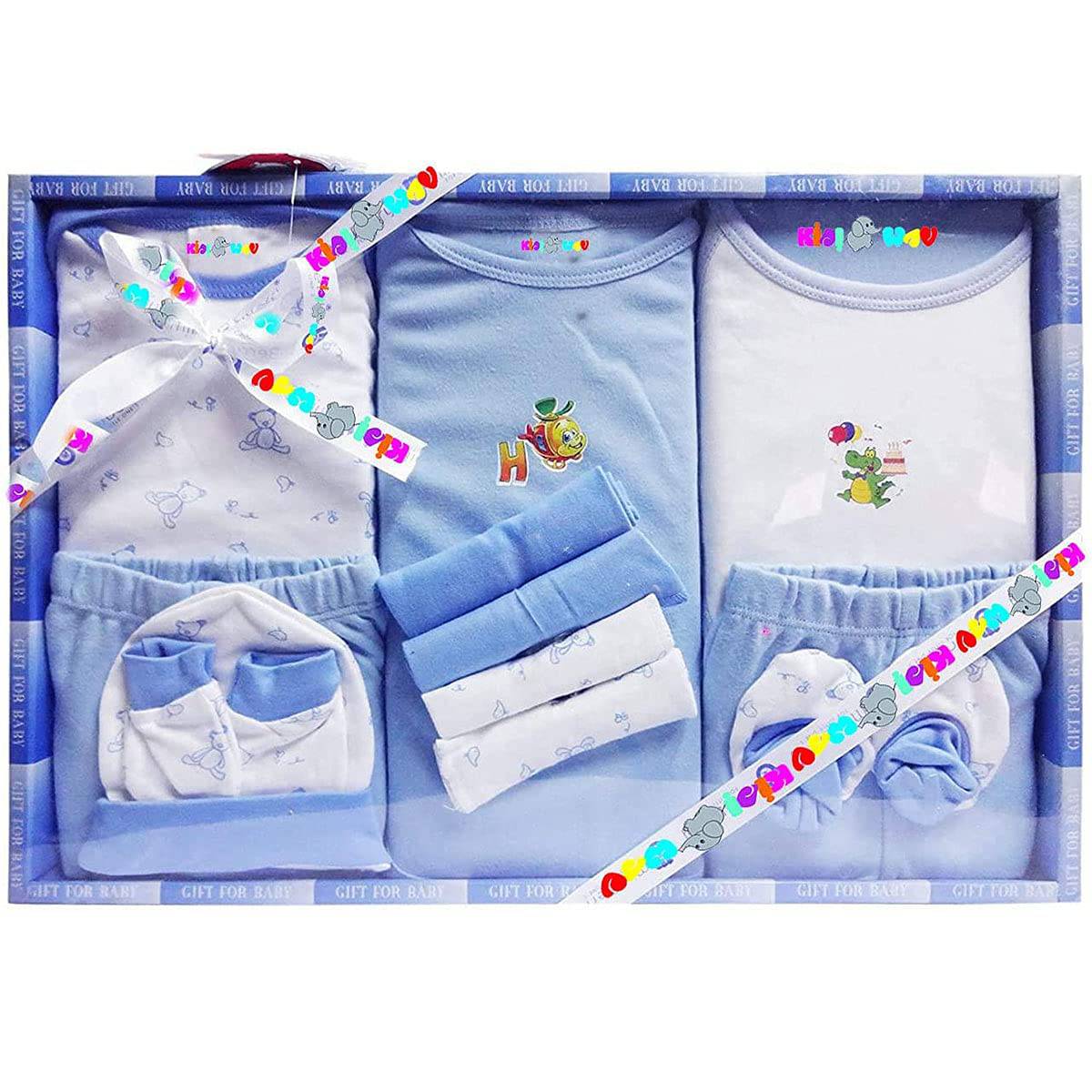 EIO New Born Baby Clothing Gift Set -13 Pieces - YuvaFlowers