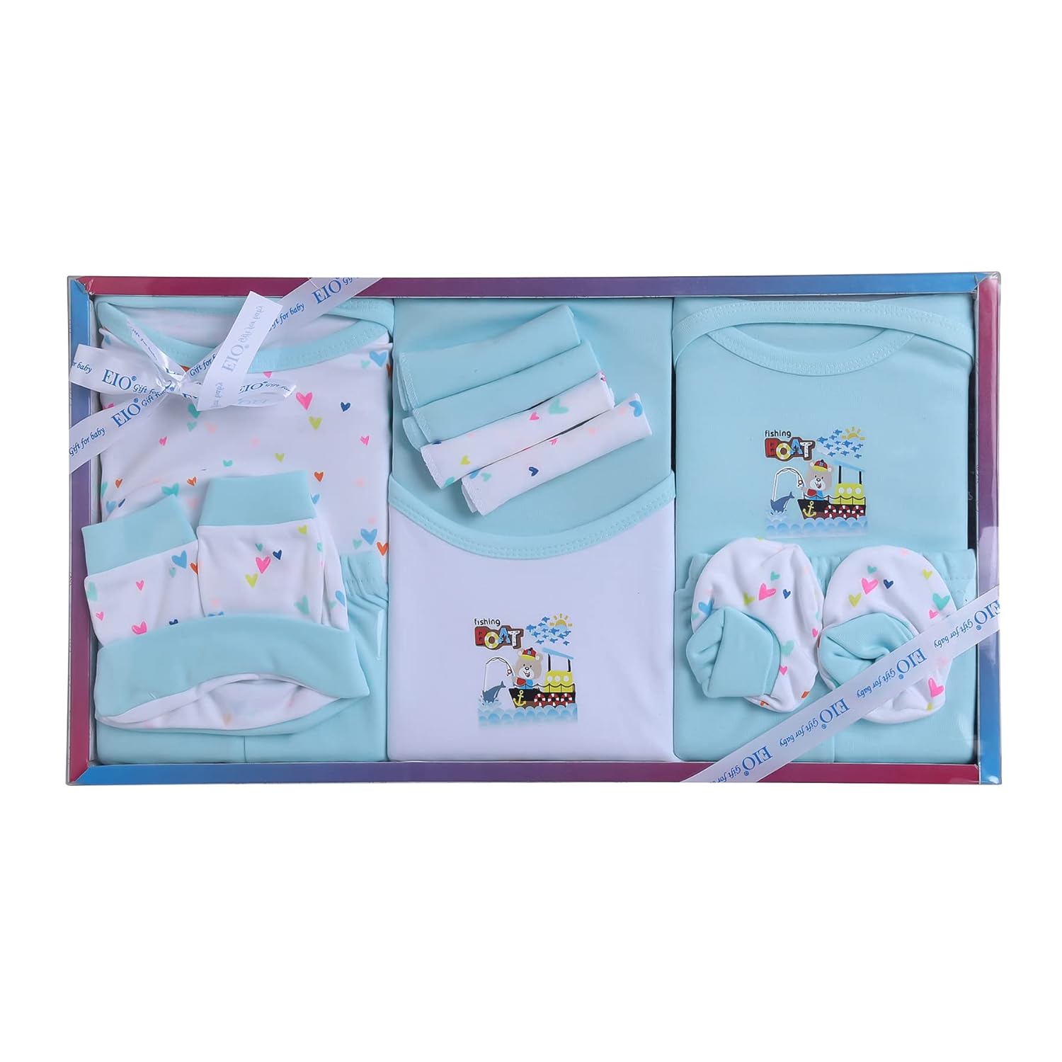 EIO New Born Baby Clothing Gift Set -13 Pieces - YuvaFlowers