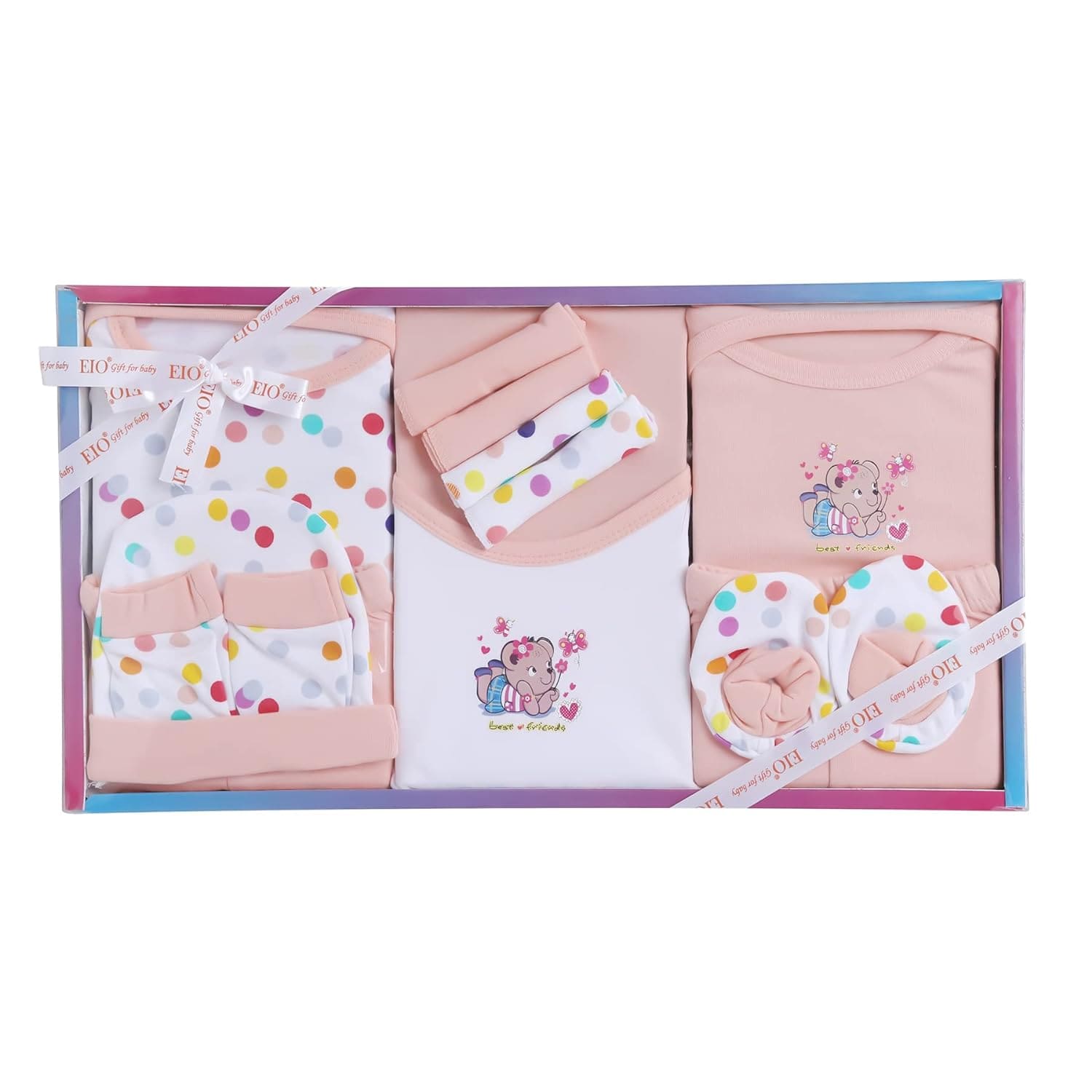 EIO New Born Baby Clothing Gift Set -13 Pieces - YuvaFlowers