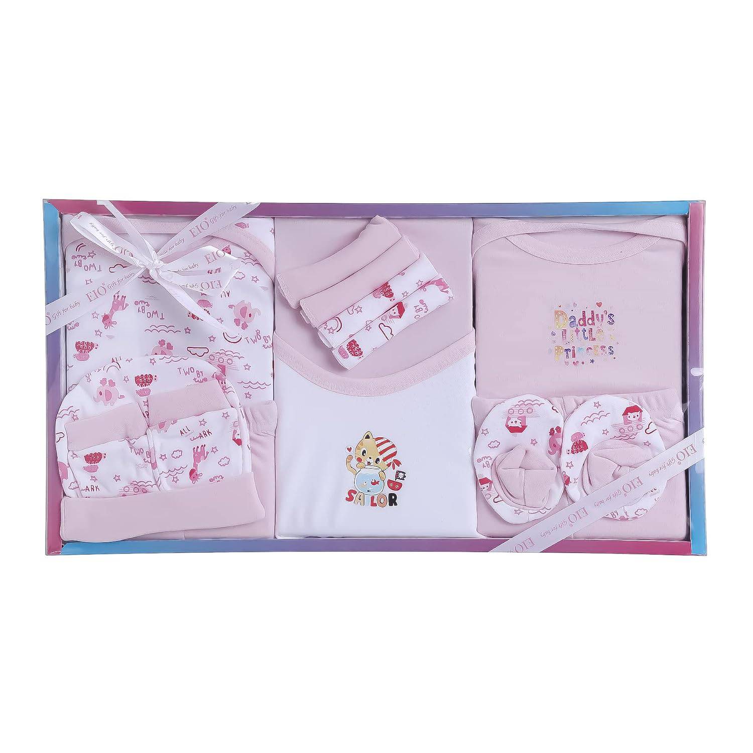 EIO New Born Baby Clothing Gift Set -13 Pieces - YuvaFlowers