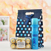 Engage Deodorant And Chocolate Hamper - YuvaFlowers