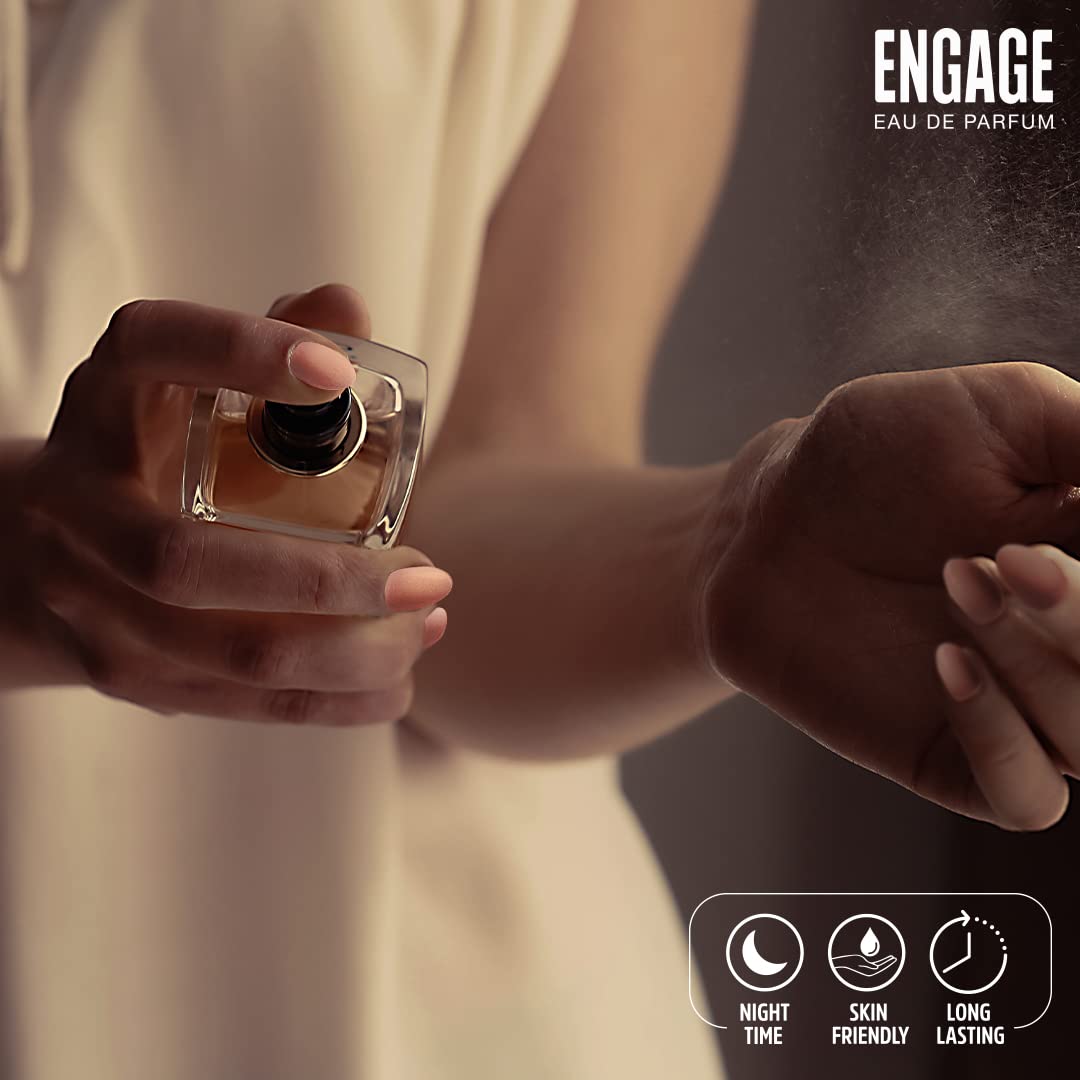 Engage Fantasia Perfume for Women, Long Lasting, Floral & Spicy, for Night Occasions, Gift for Women, Free Tester with pack, 100ml - YuvaFlowers
