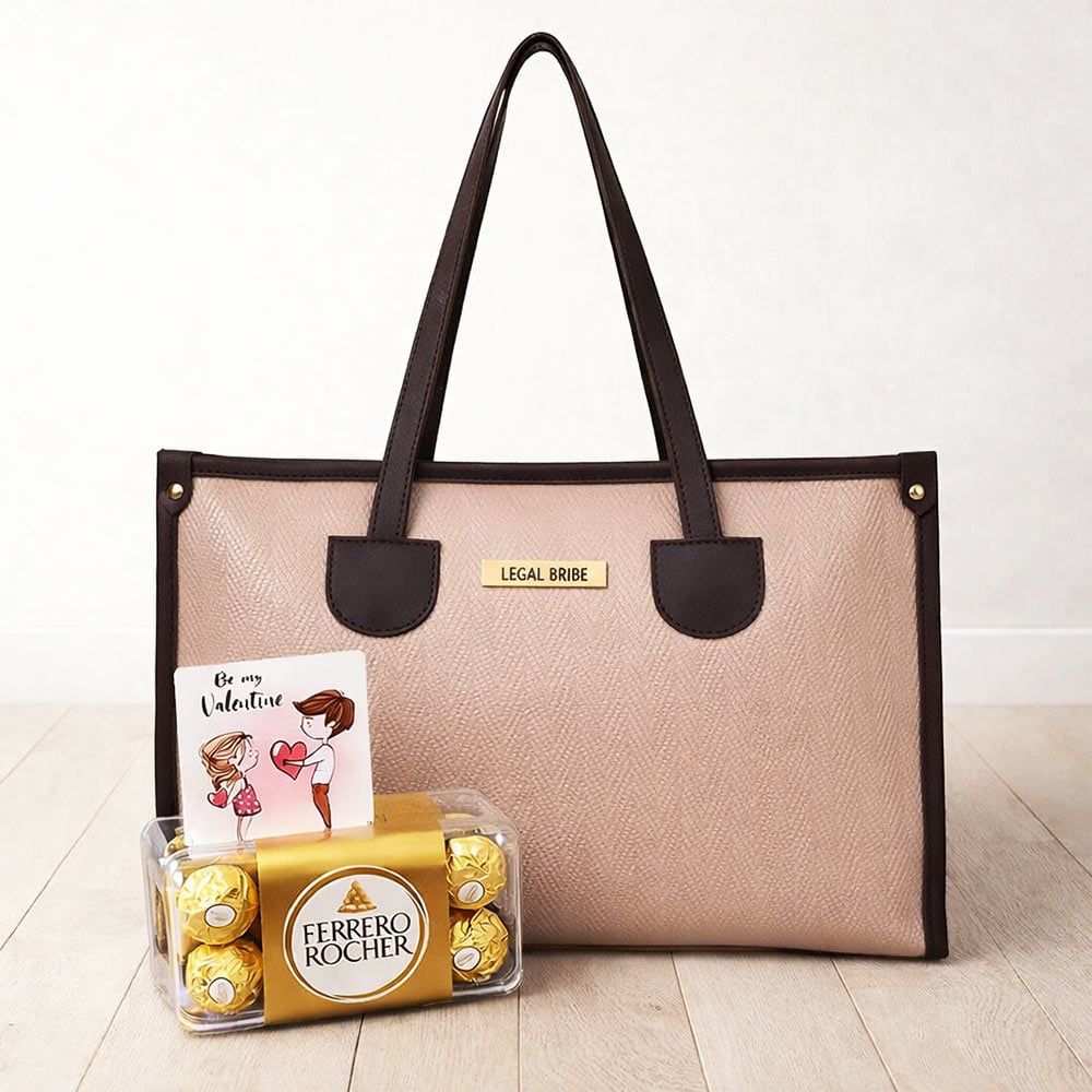Exclusive Combo of Tote Handbag with Ferrero Box
