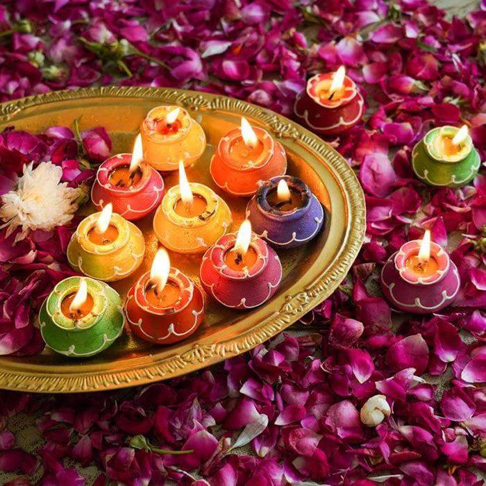Exquisite Diwali Diya Pack of 10 - YuvaFlowers
