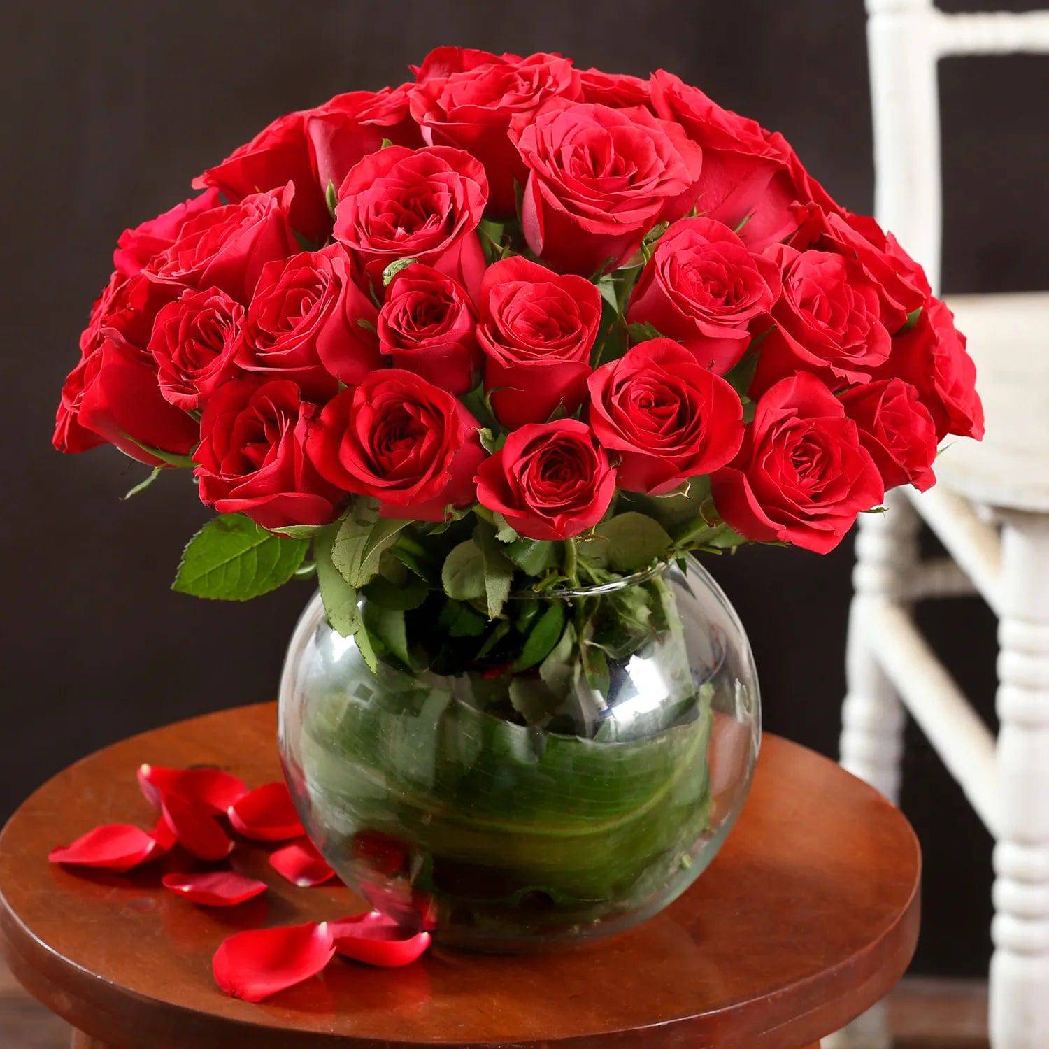 Extravagant 40 Red Roses Arrangement - YuvaFlowers