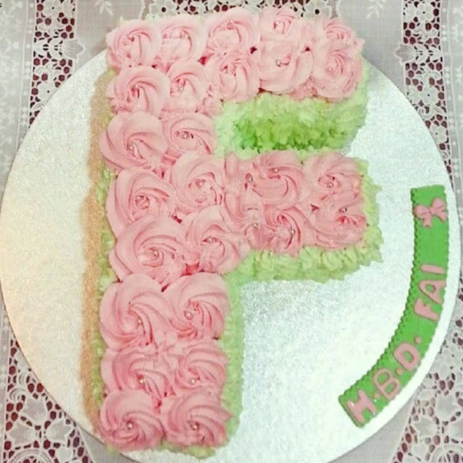 Fantastic F Alphabet Cake - YuvaFlowers