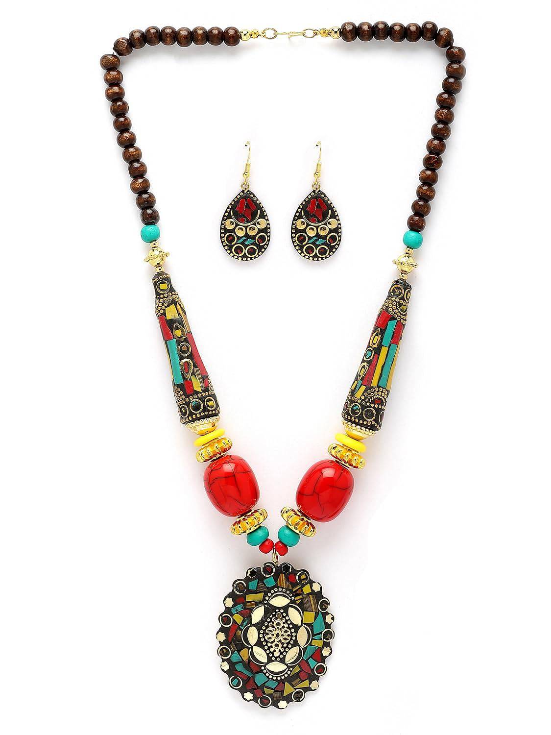 Fashion Latest Stylish Traditional Tibetan Pendant Necklace