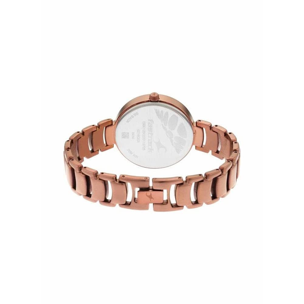 Fastrack Ruffles Analog Beige Dial Women's Watch-6216QM01/NR6216QM01 - YuvaFlowers