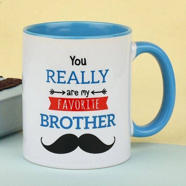 Favorite Brother Mug - YuvaFlowers