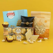 Ferrero, Cashew, Barfi & Rakhi Combo - YuvaFlowers