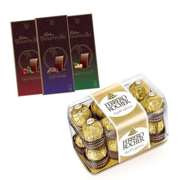Ferrero Rocher With Bournville Chocolate - YuvaFlowers
