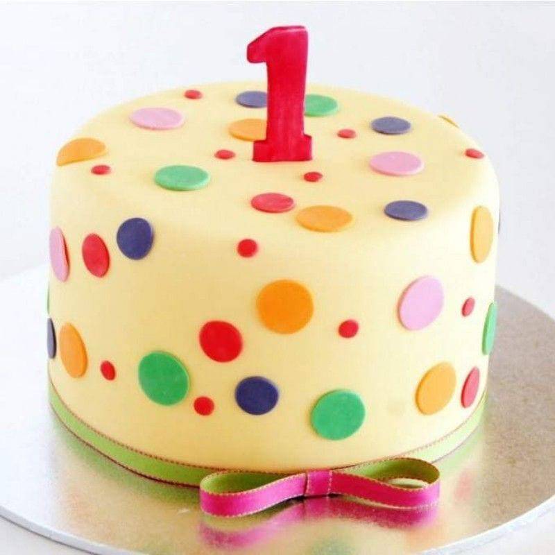 First Birthday Cake - YuvaFlowers