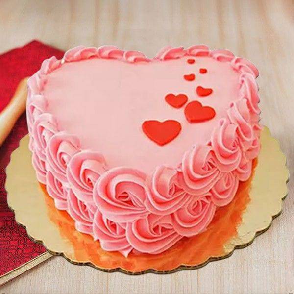 Floating Hearts Cake - YuvaFlowers