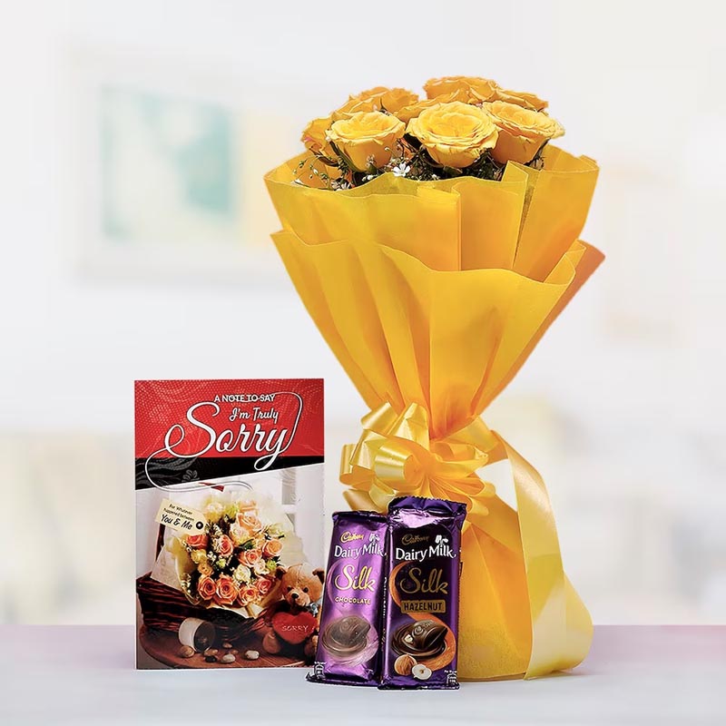Flowers With Sorry Card