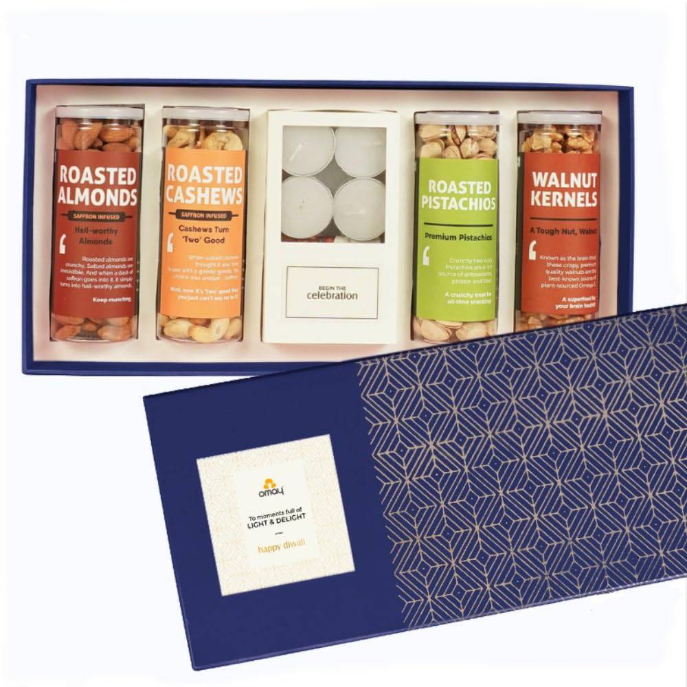 Foods Wholesome Treats Gift Box I Corporate Gift I Dry-Fruits, Healthy Snacks, Premium Gift Hamper I Gourmet Gift I Birthday Anniversary Gift I Premium Gift Box I Diwali Gift Hamper I Diwali Gift Box I Diwali Gift For Employees - YuvaFlowers