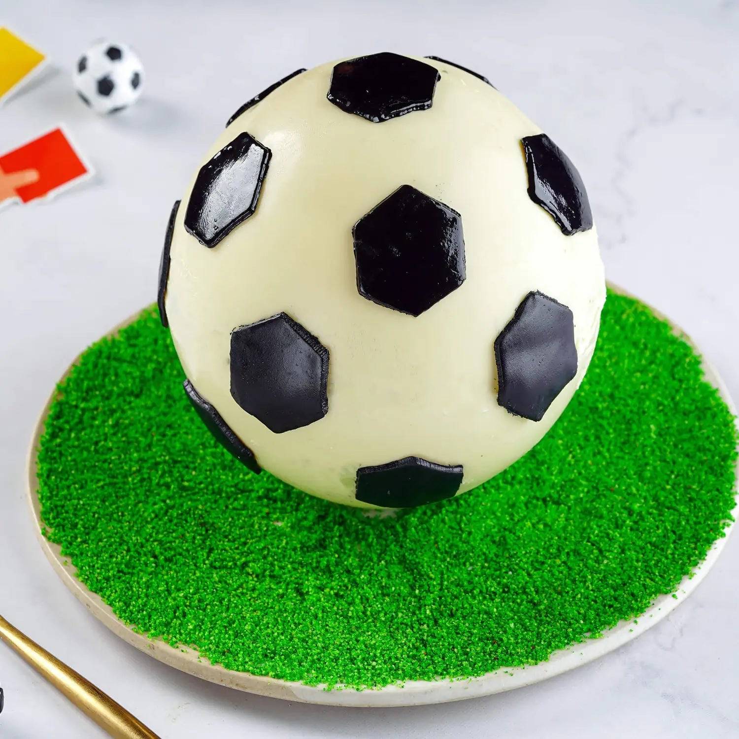 Football Pinata Cake - YuvaFlowers