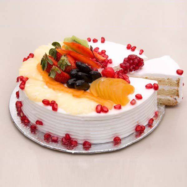 Fruit Fresca Cake - YuvaFlowers