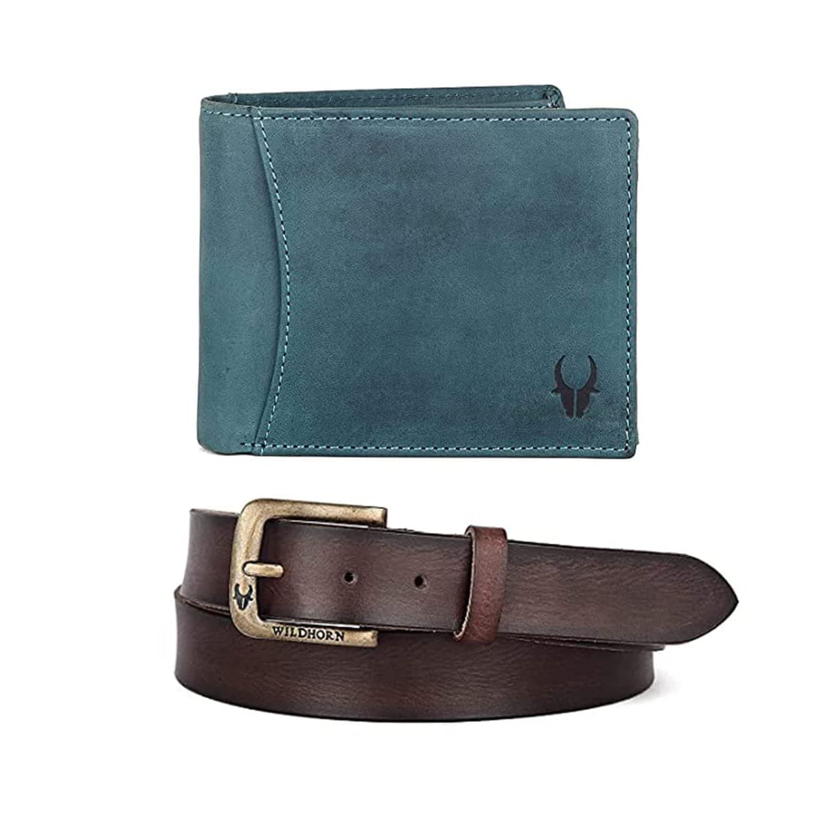 Gift Hamper for Men I Leather Wallet & Belt Combo Gift Set I Gift for Friend, Boyfriend,Husband,Father, Son etc (New Bombay Brown) - YuvaFlowers
