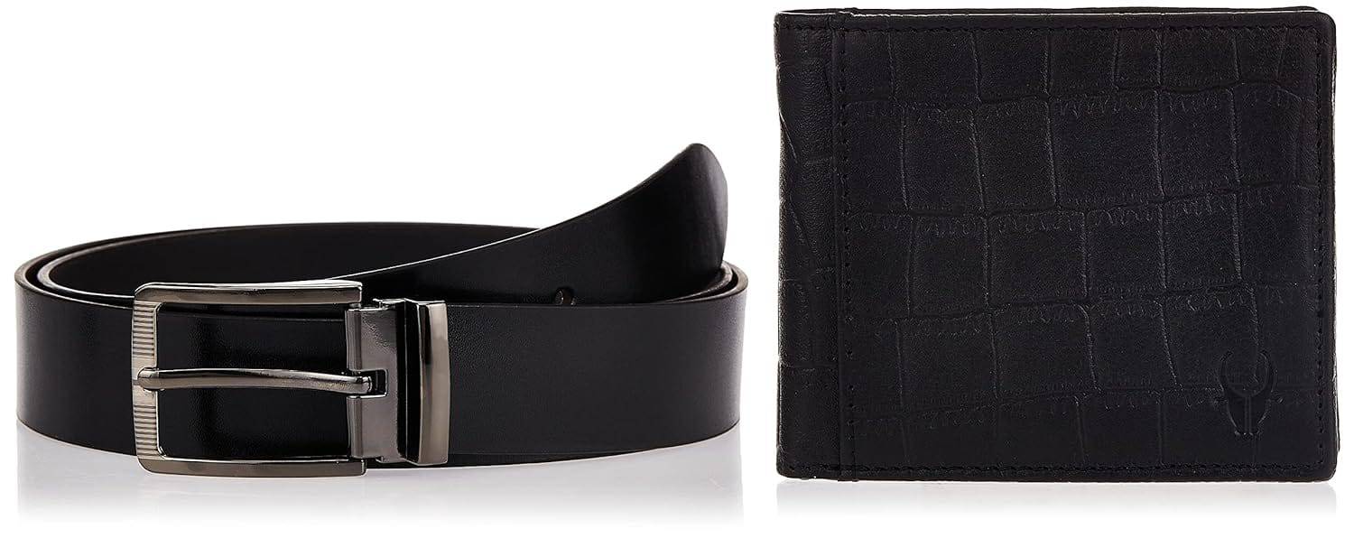 Gift Hamper for Men I Leather Wallet & Belt Combo Gift Set I Gift for Friend, Boyfriend,Husband,Father, Son etc (New Bombay Brown) - YuvaFlowers