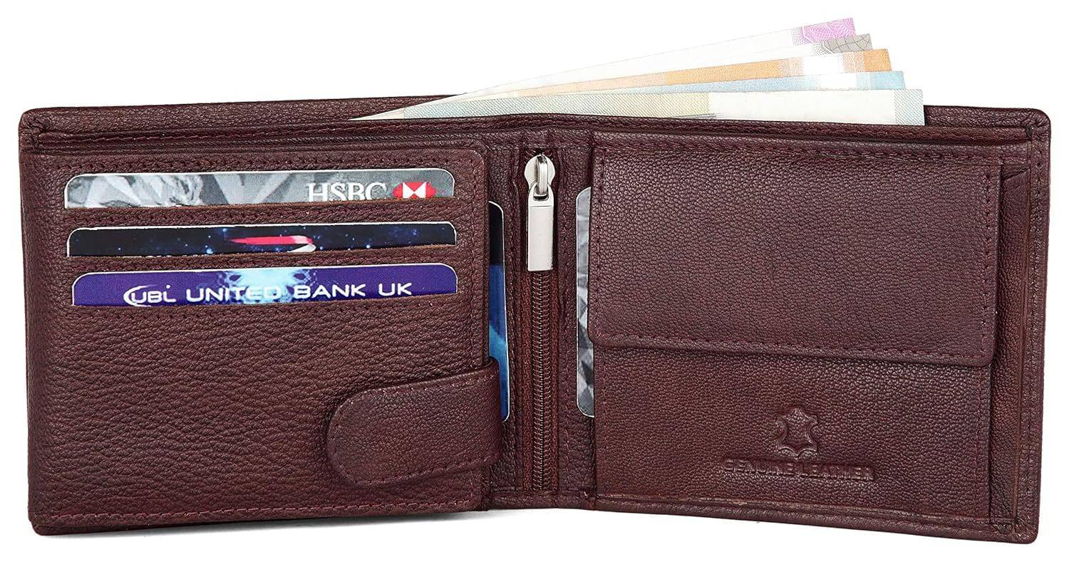 Gift Hamper for Men I Leather Wallet & Belt Combo Gift Set I Gift for Friend, Boyfriend,Husband,Father, Son etc (New Bombay Brown) - YuvaFlowers