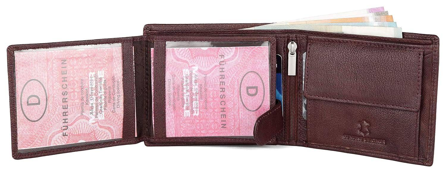 Gift Hamper for Men I Leather Wallet & Belt Combo Gift Set I Gift for Friend, Boyfriend,Husband,Father, Son etc (New Bombay Brown) - YuvaFlowers