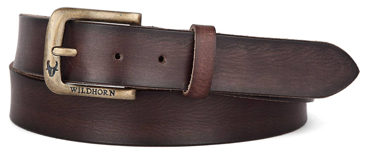 Gift Hamper for Men I Leather Wallet & Belt Combo Gift Set I Gift for Friend, Boyfriend,Husband,Father, Son etc (New Bombay Brown) - YuvaFlowers