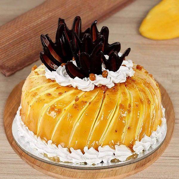 Glaze Cream Pineapple Cake - YuvaFlowers