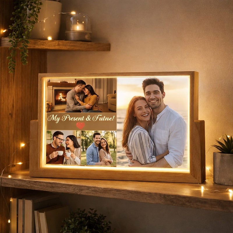GlowSnap Personalized LED Photo Frame