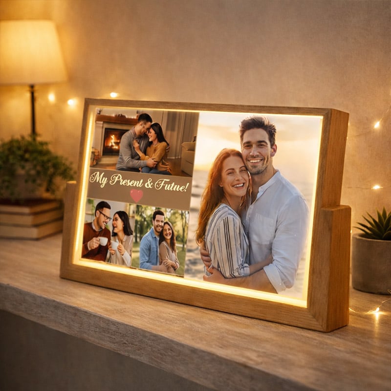 GlowSnap Personalized LED Photo Frame