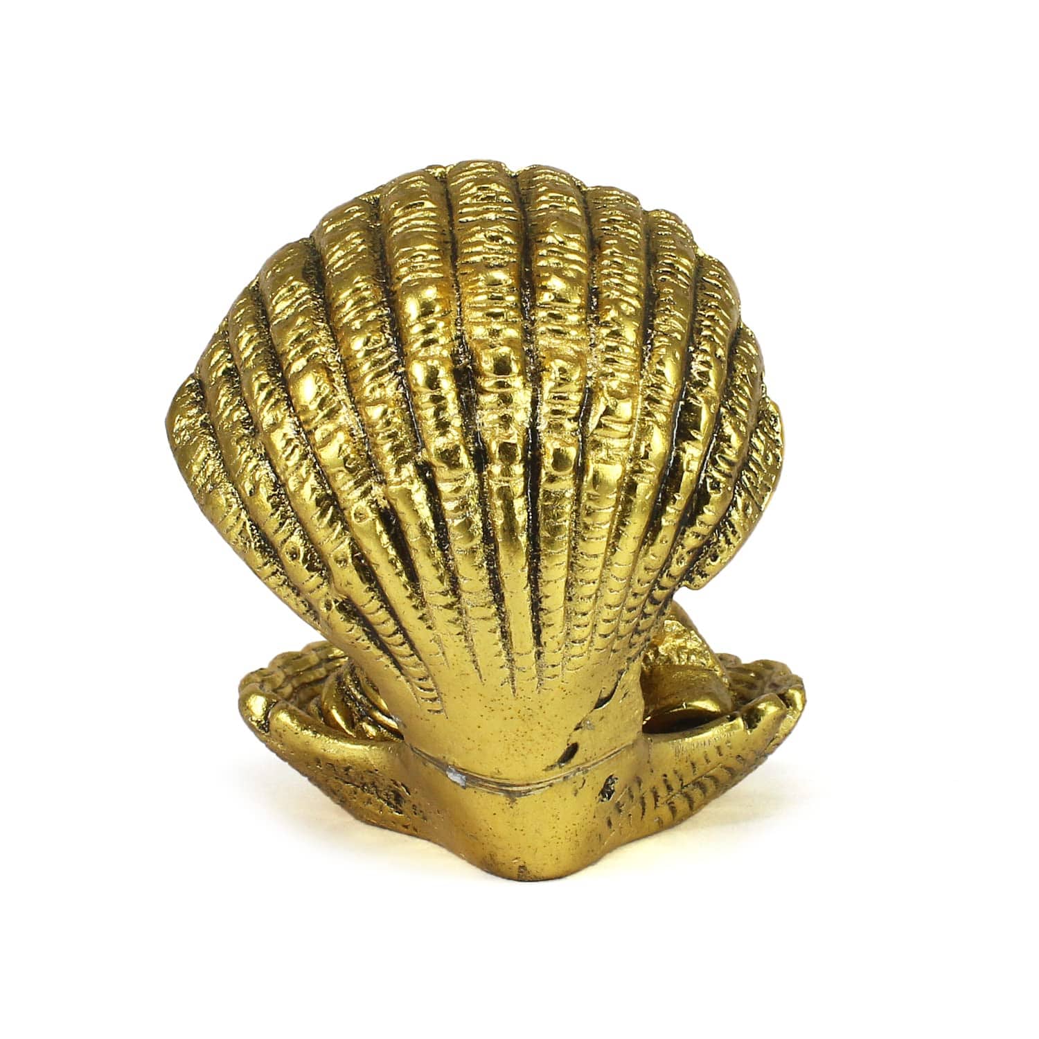 Golden Bal Gopal Krishna Having Makhan' Decorative Showpiece (Metal, 8 cm x 9 cm, Golden, AGK507) - YuvaFlowers