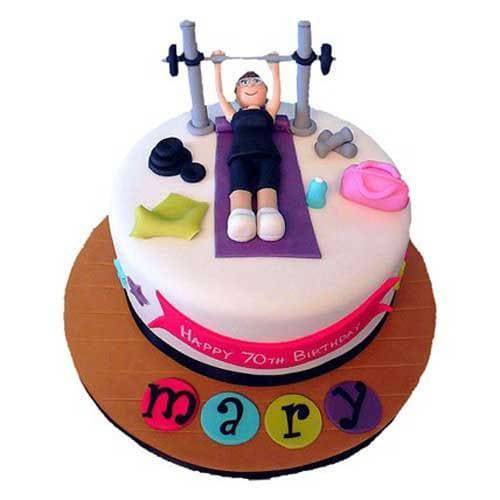 Gym Cake 2kg Vanilla - YuvaFlowers