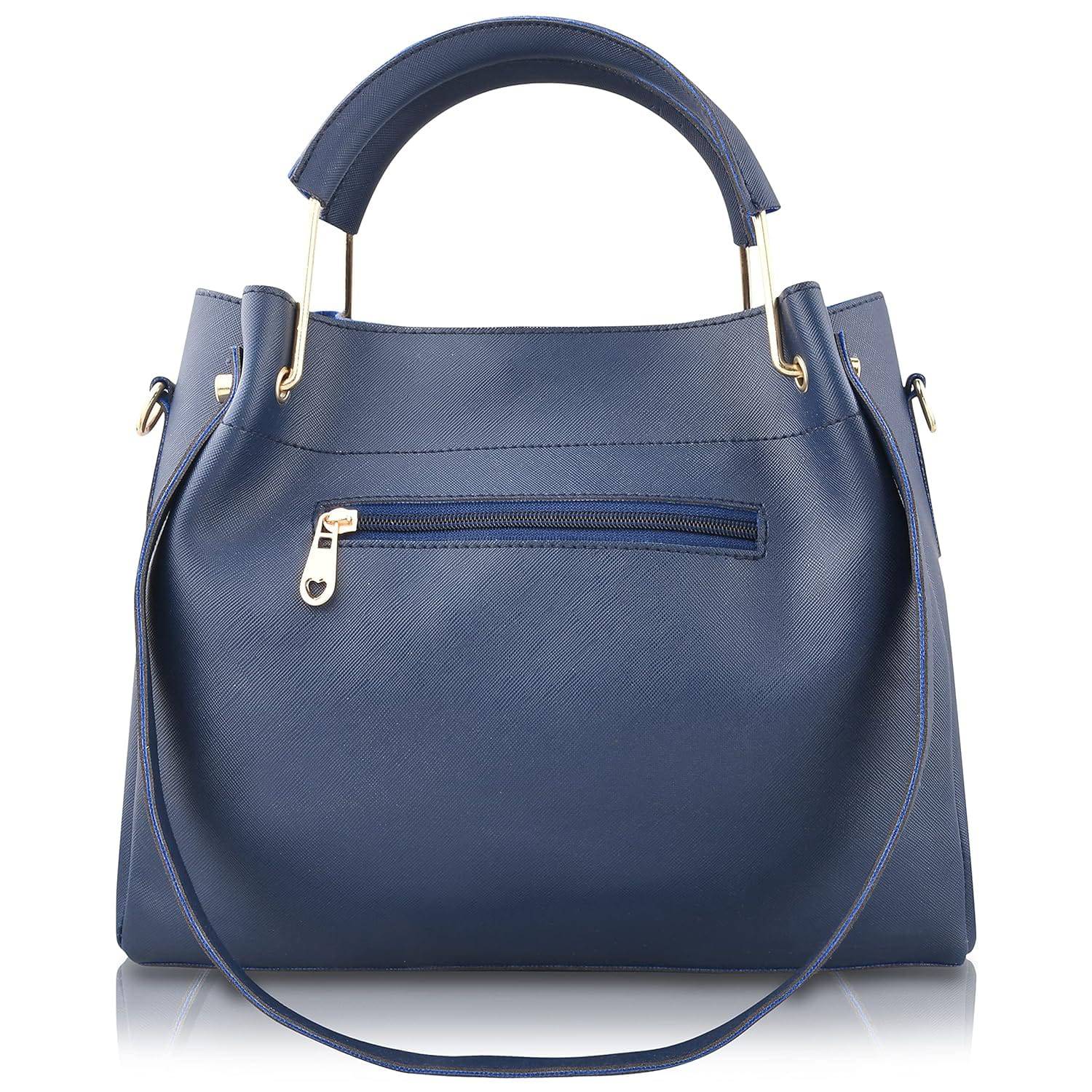 Handbag For Women And Girls Combo Set Of 4 (Blue_ChainTeddy_FGO-478) - YuvaFlowers
