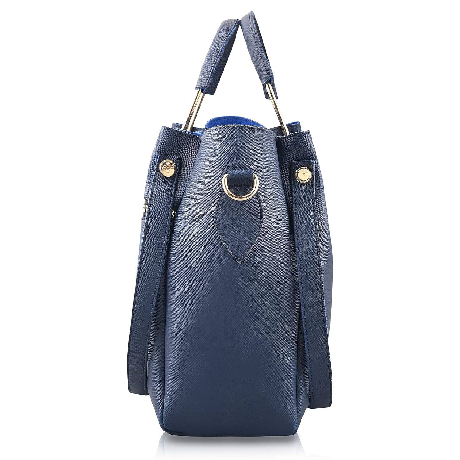 Handbag For Women And Girls Combo Set Of 4 (Blue_ChainTeddy_FGO-478) - YuvaFlowers