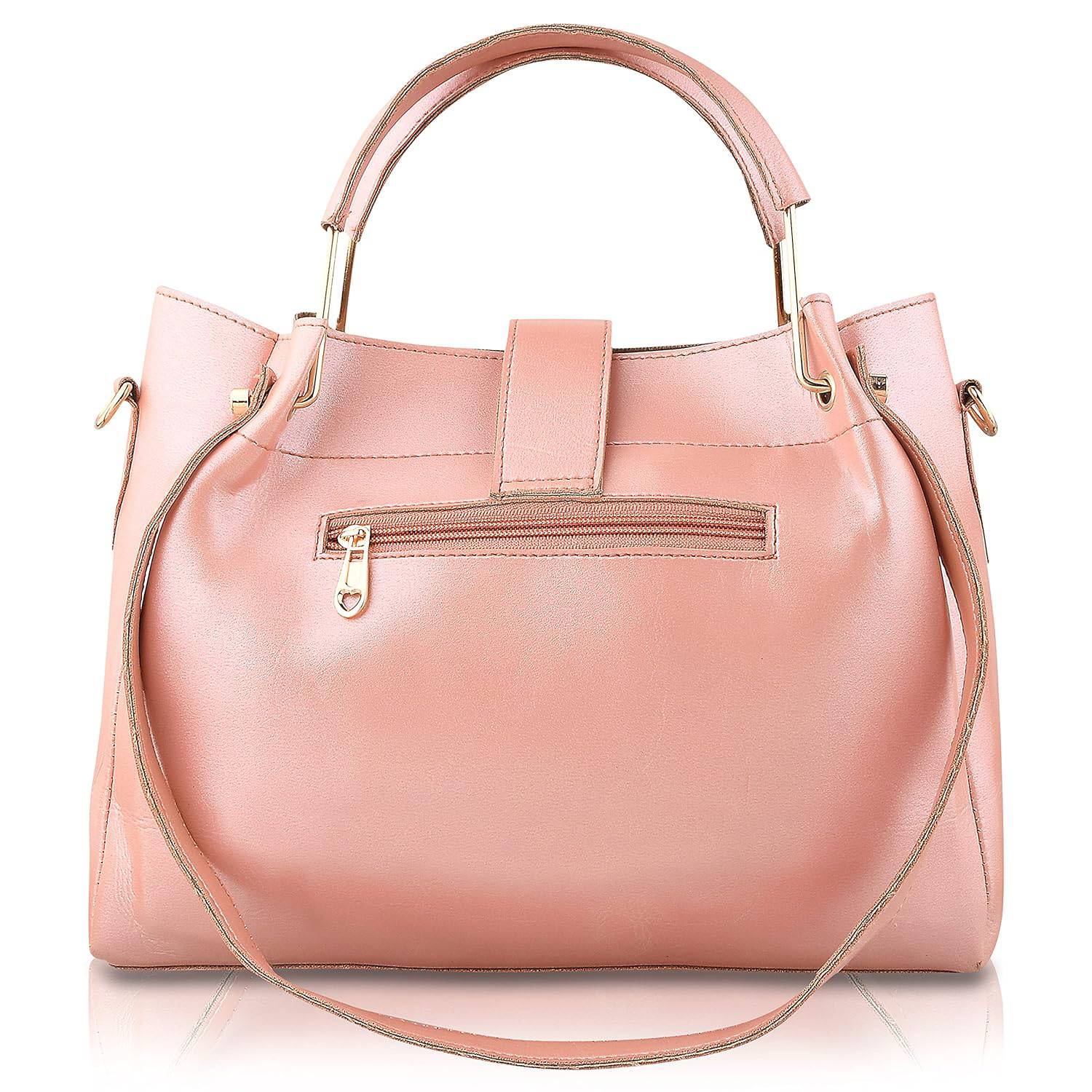 Handbag For Women And Girls Combo Set Of 4 (Pink_LoveEmbro_FGO-470) - YuvaFlowers