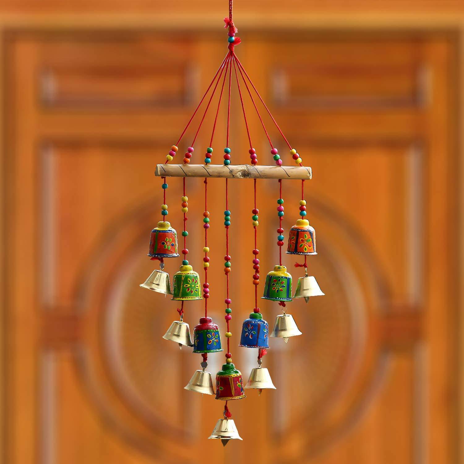 Handcrafted Decorative Wall/Door/Window Hanging Bells Chimes Showpieces - YuvaFlowers