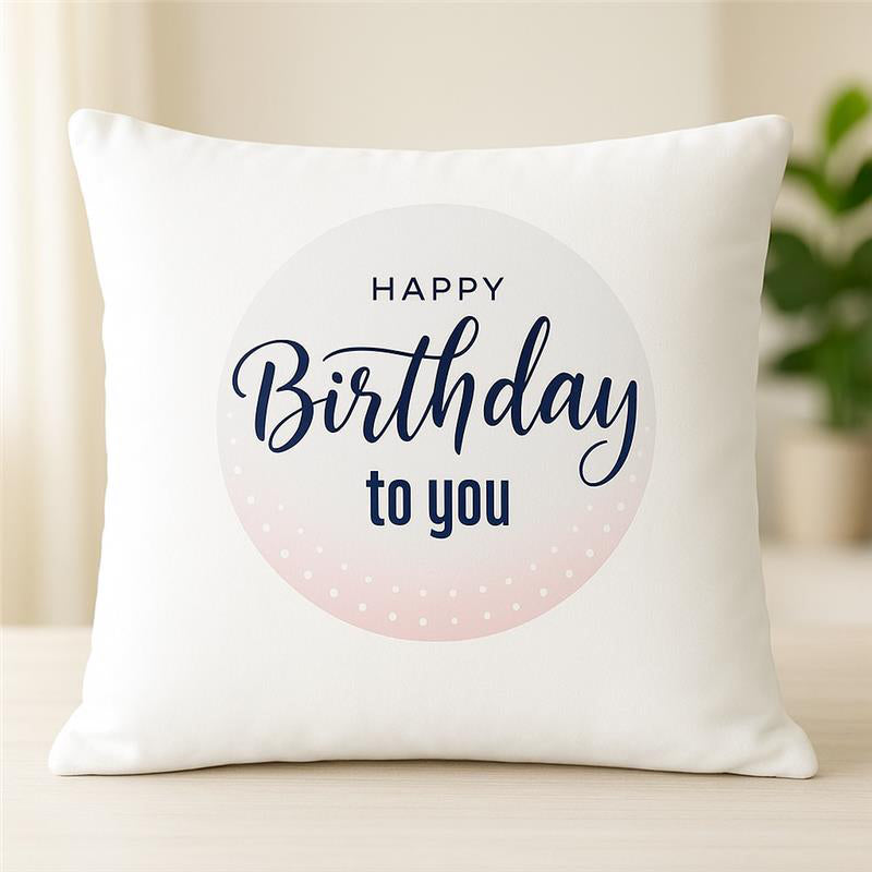 Happy Birthday Personalised  Cushion