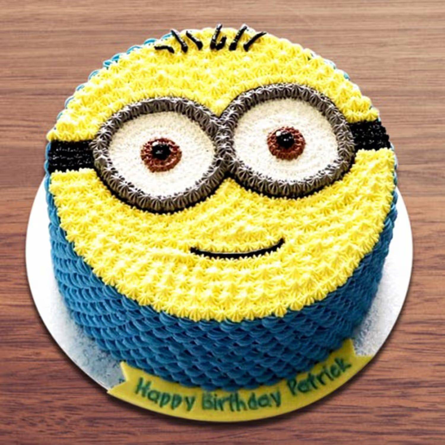 Happy Moments Minion Cake - Cartoon Cake - YuvaFlowers