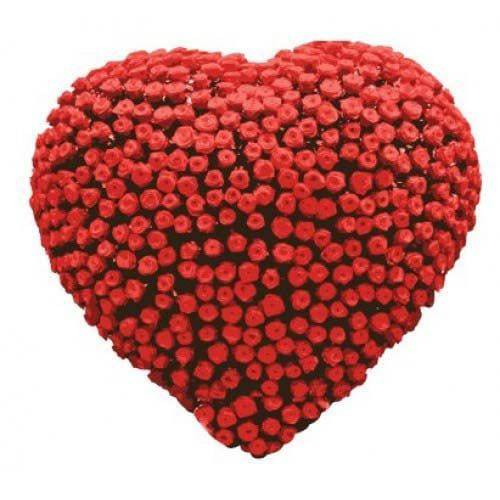 Heart With 500 Roses - YuvaFlowers