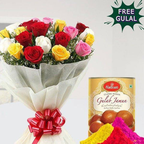 Holi Gulab Jamun Treat - YuvaFlowers