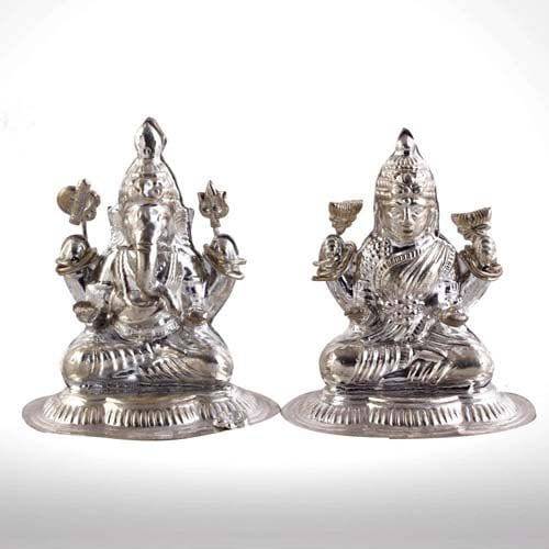 Laxmi Ganesha 25 Gms Silver - YuvaFlowers
