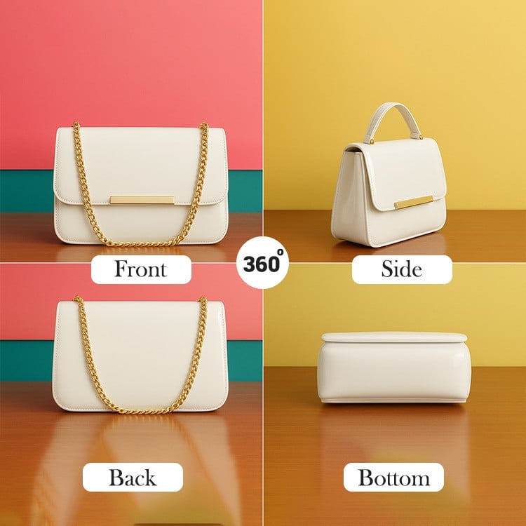 Leatherette Side Sling Bags For Women's Ladies Croco