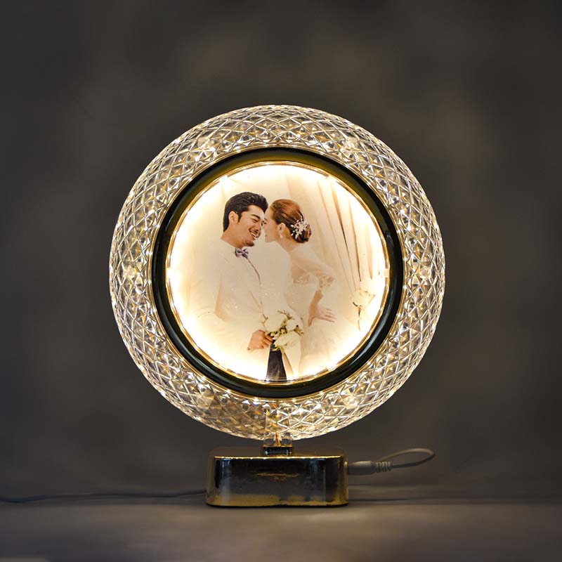 Led Crystal Light Photo Frame Lamp - YuvaFlowers