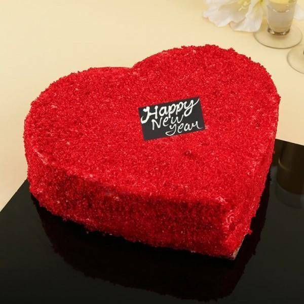 Love From Heart New Year Wishes - YuvaFlowers